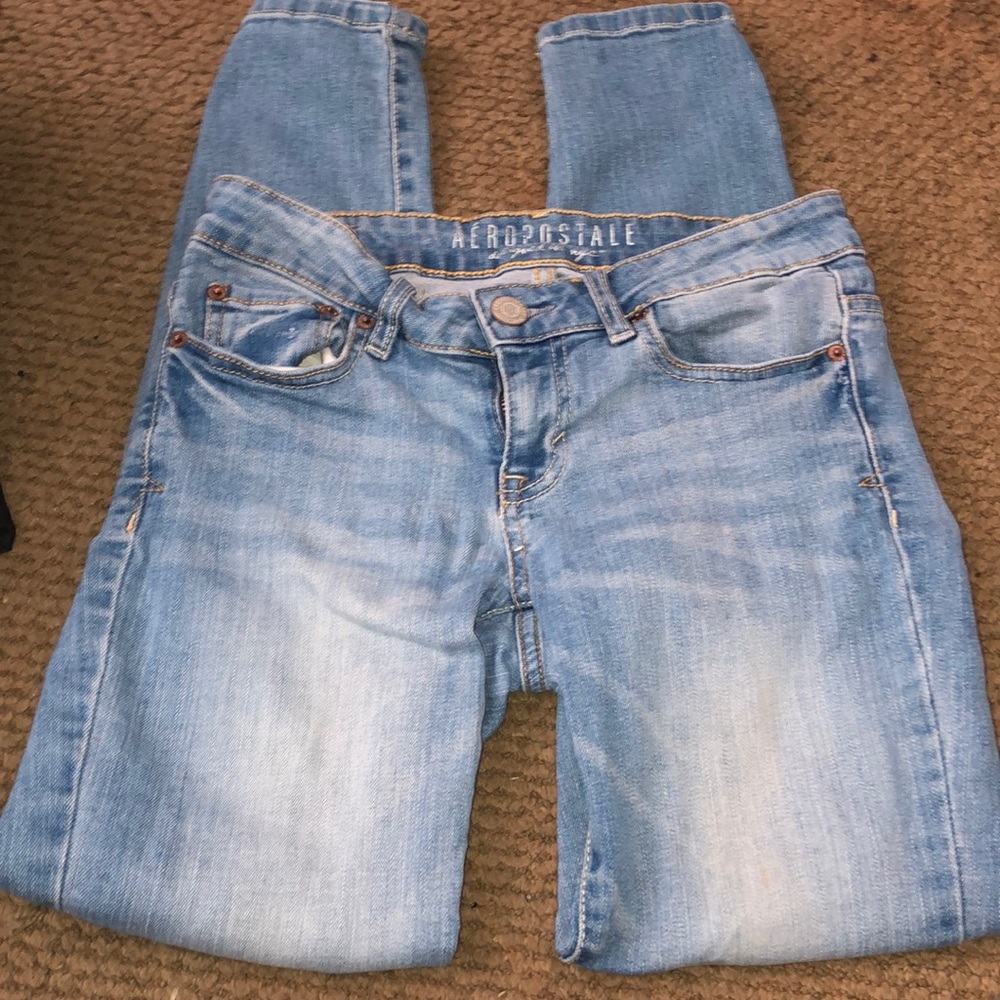 Aeropostel light wash jeans